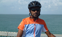 young cyclist and bike Guide Sri Lanka